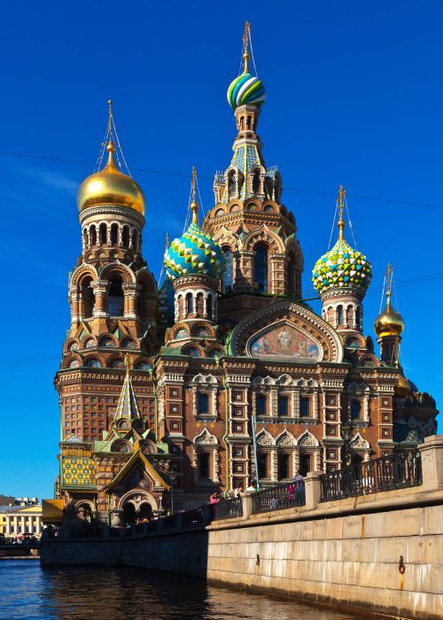 Views of Saint Petersburg. Church of the Savior on Blood in summer